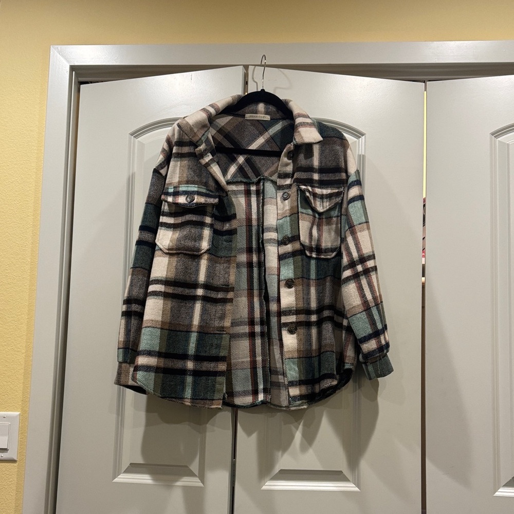 Women's Plaid Utility Jacket